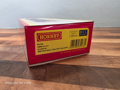 HORNBY 00 GAUGE - R3748 - CLASS 66 DIESEL 66789 GBRF BRITISH RAIL 1948-1997
