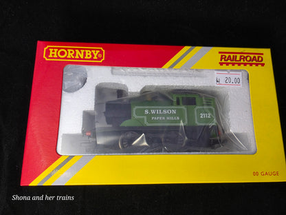 OO Gauge Hornby R3752 0-4-0 S'Wilson paper mills' no.2112 Locomotive
