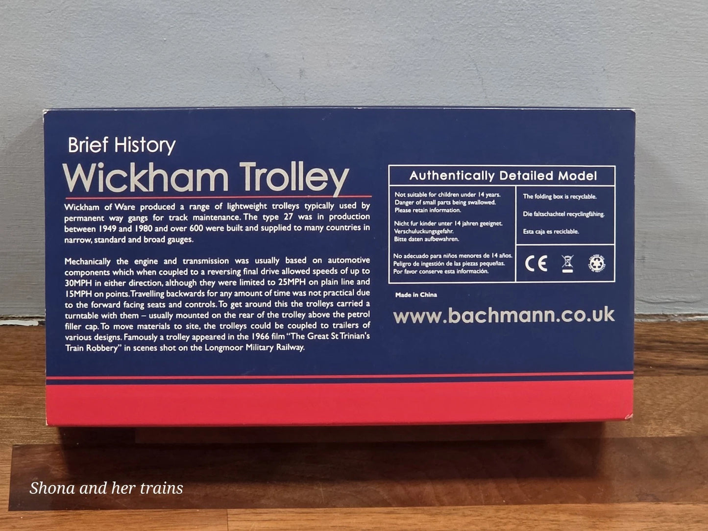 Bachmann 32-992 OO Gauge Wickham Trolley Car BR Engineers Yellow